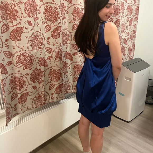 Designer London Times Satin-Silk party dress 💕 - Picture 11 of 12